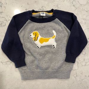 Janie and Jack Dog Sweater size 6-12 MO
